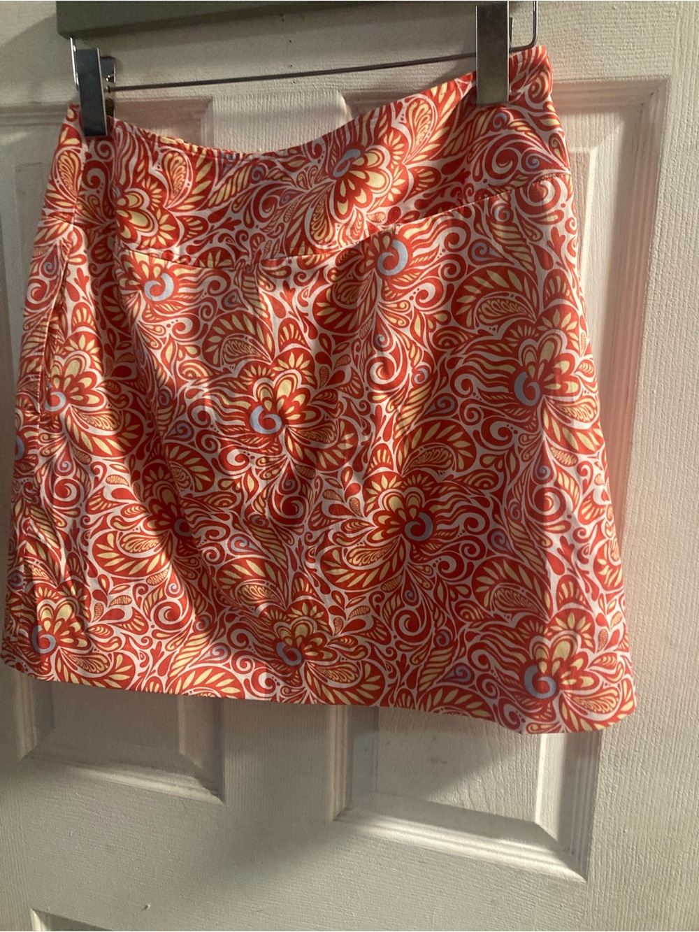 Sport Haley Coral and Cream Swirl Mini Skirt